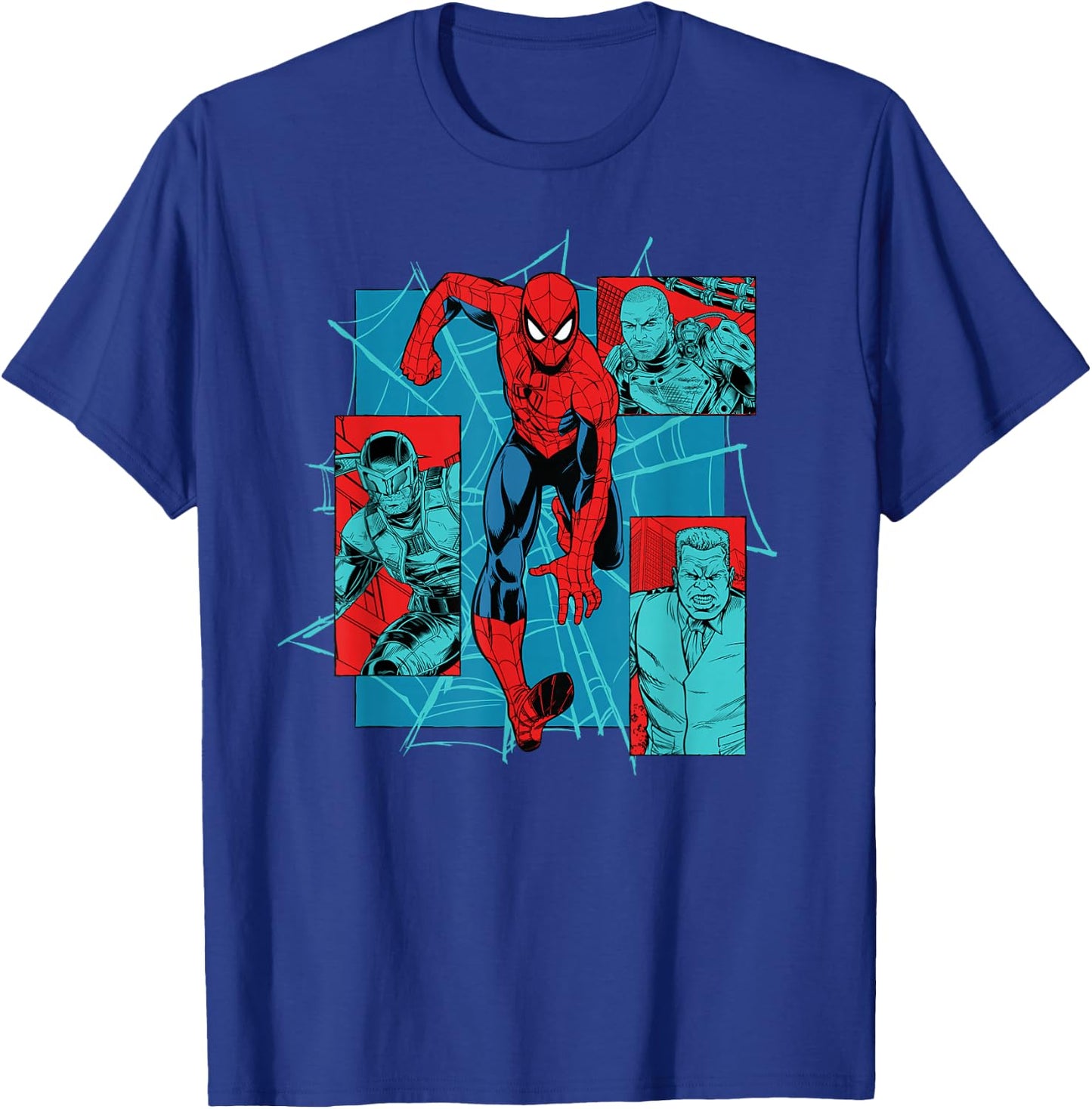 Marvel Studios Spider-Man: BND Movie 2026 Super Villain Trio T-Shirt - T-Shirt | Royal