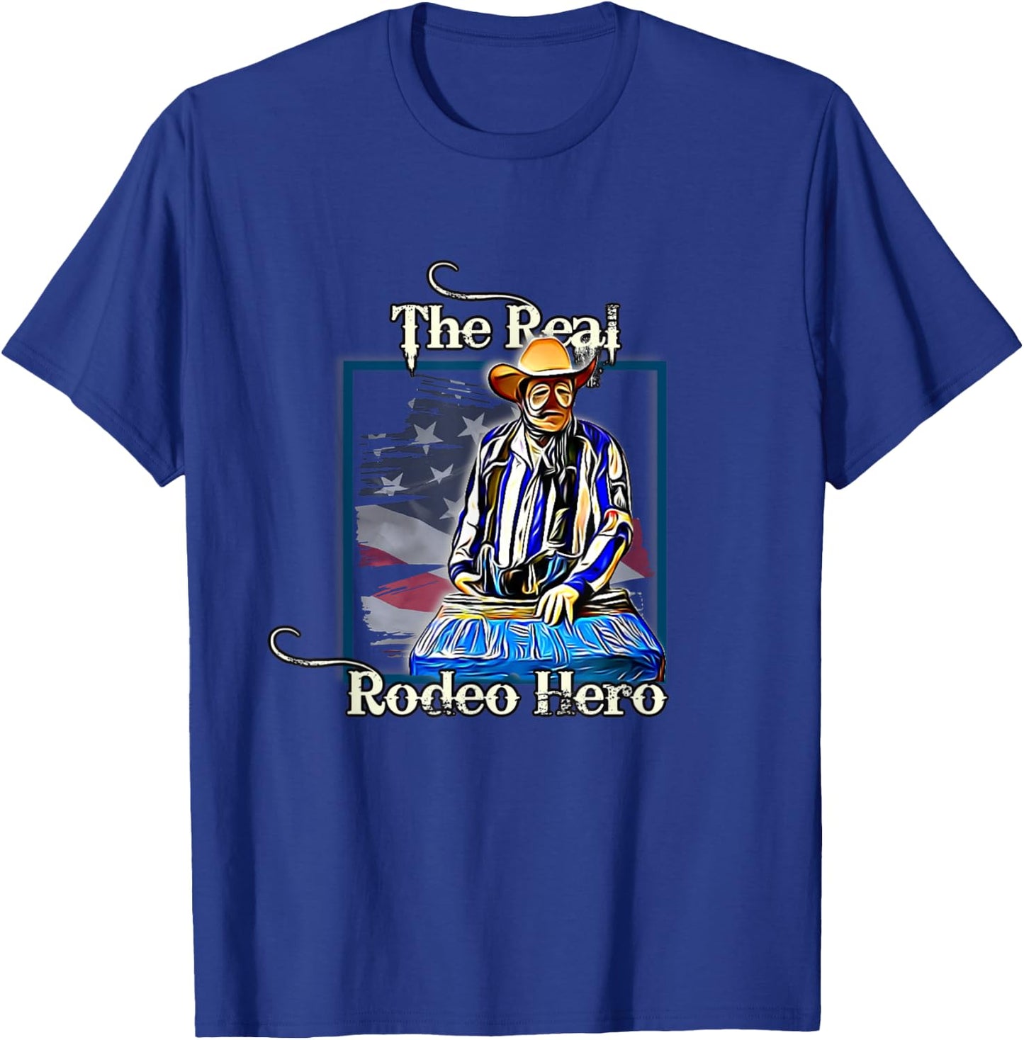 Rodeo Clown Professional Bull Fighter T-Shirt - T-Shirt | Royal