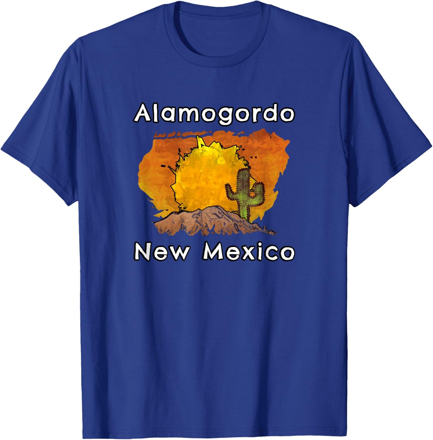 Alamogordo New Mexico Wüste Sonnenuntergang Szene T-Shirt - T-Shirt | Royal