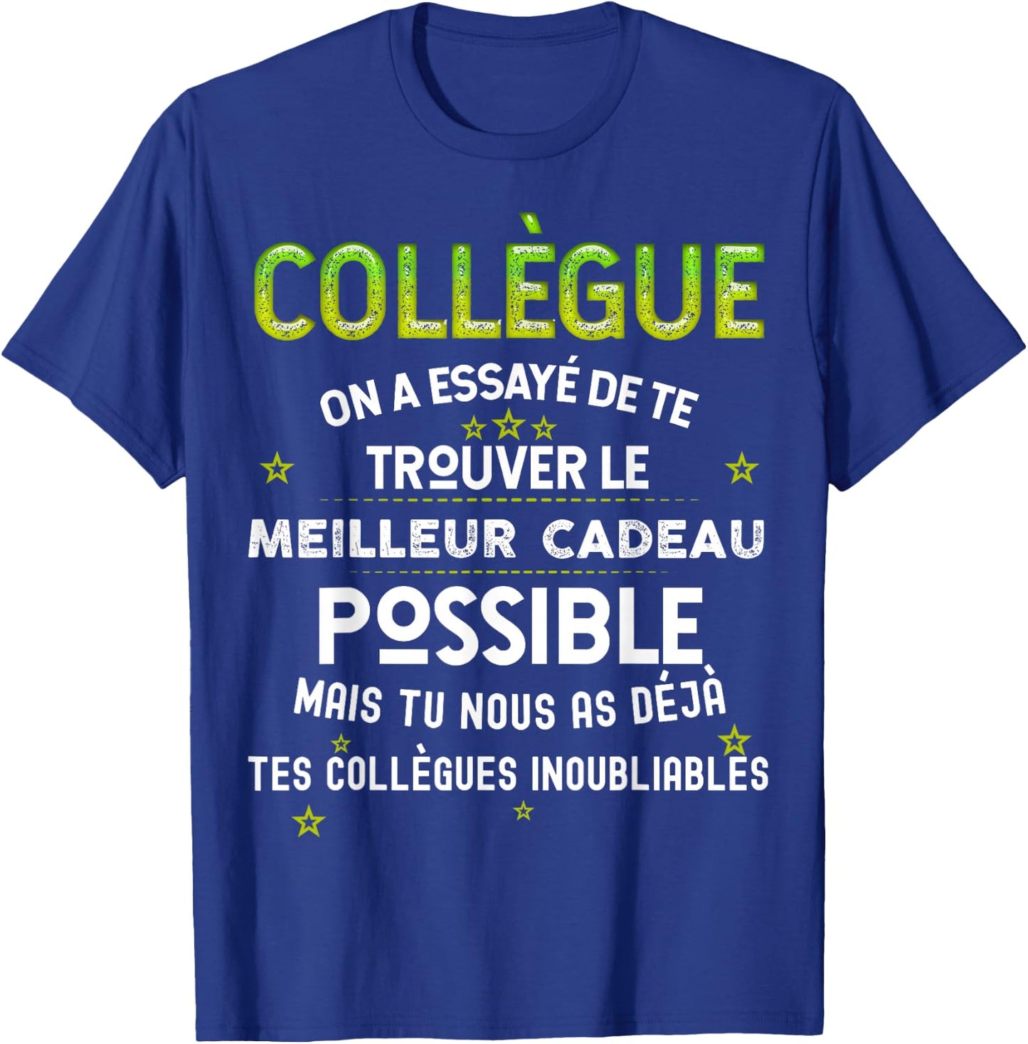 Gift Our Colleague From The Best , Black, S T-Shirt - T-Shirt | Royal