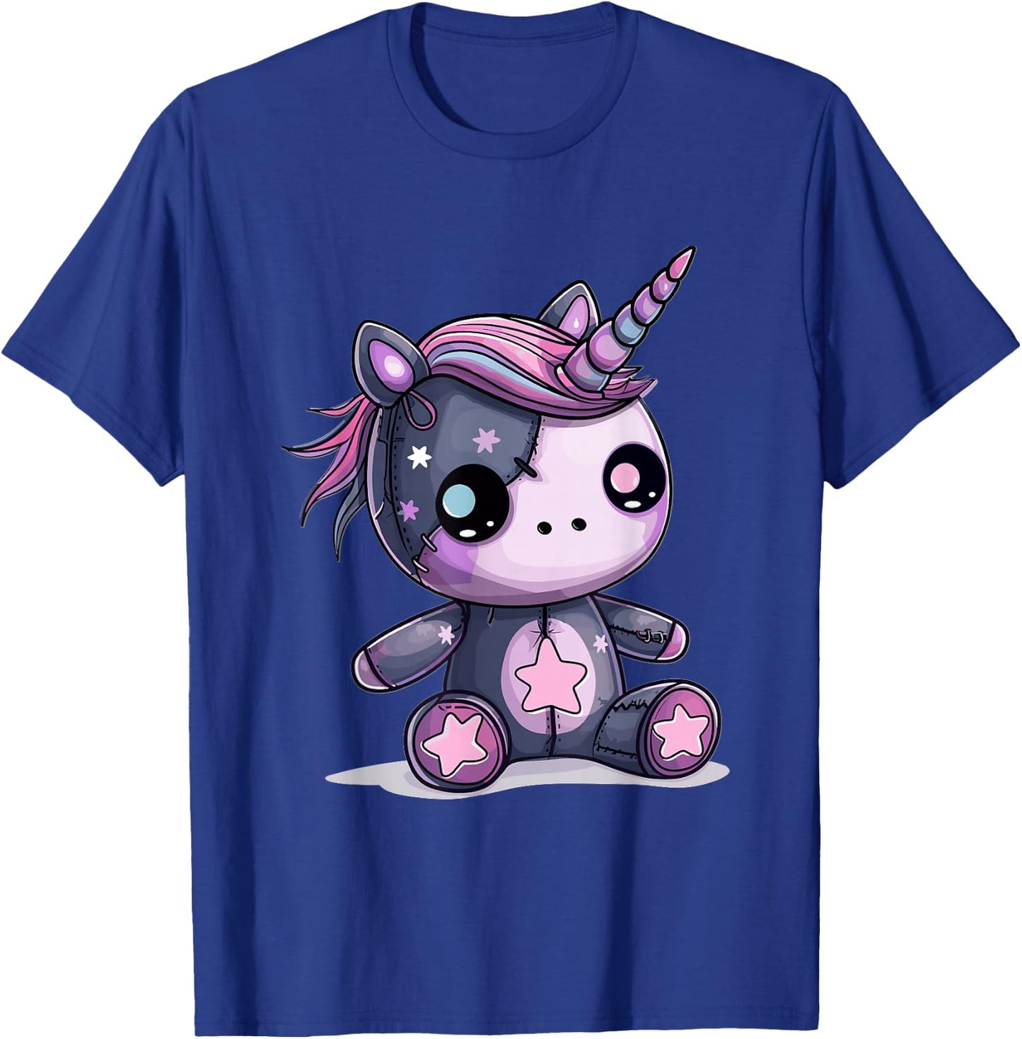 Goth Pastel Cute Creepy Kawaii Unicorn Voodoo Doll T-Shirt - T-Shirt | Royal
