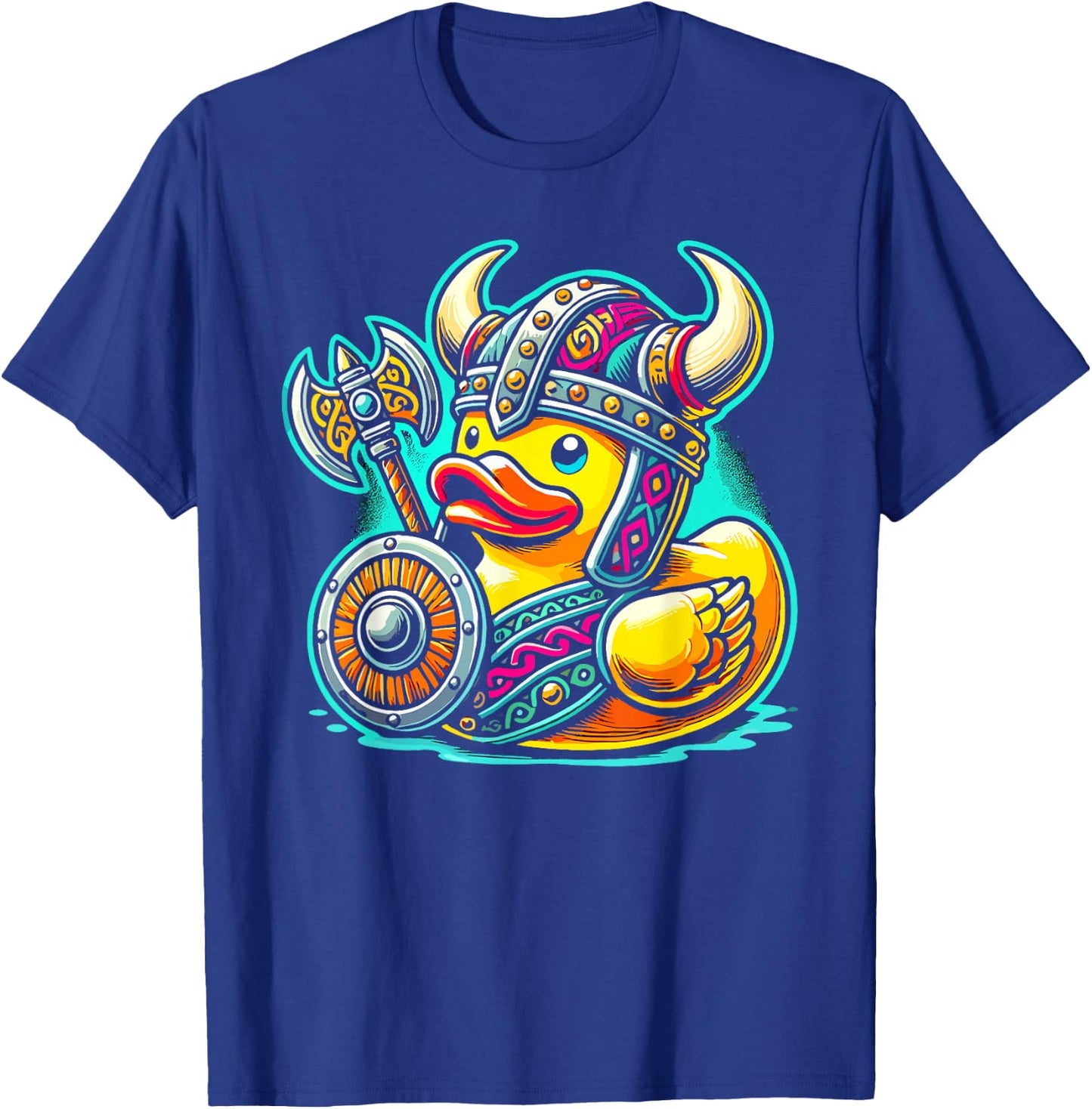Rubber Duck Viking Bath Toy Rubber Duckie Duck Lover T-Shirt - T-Shirt | Royal