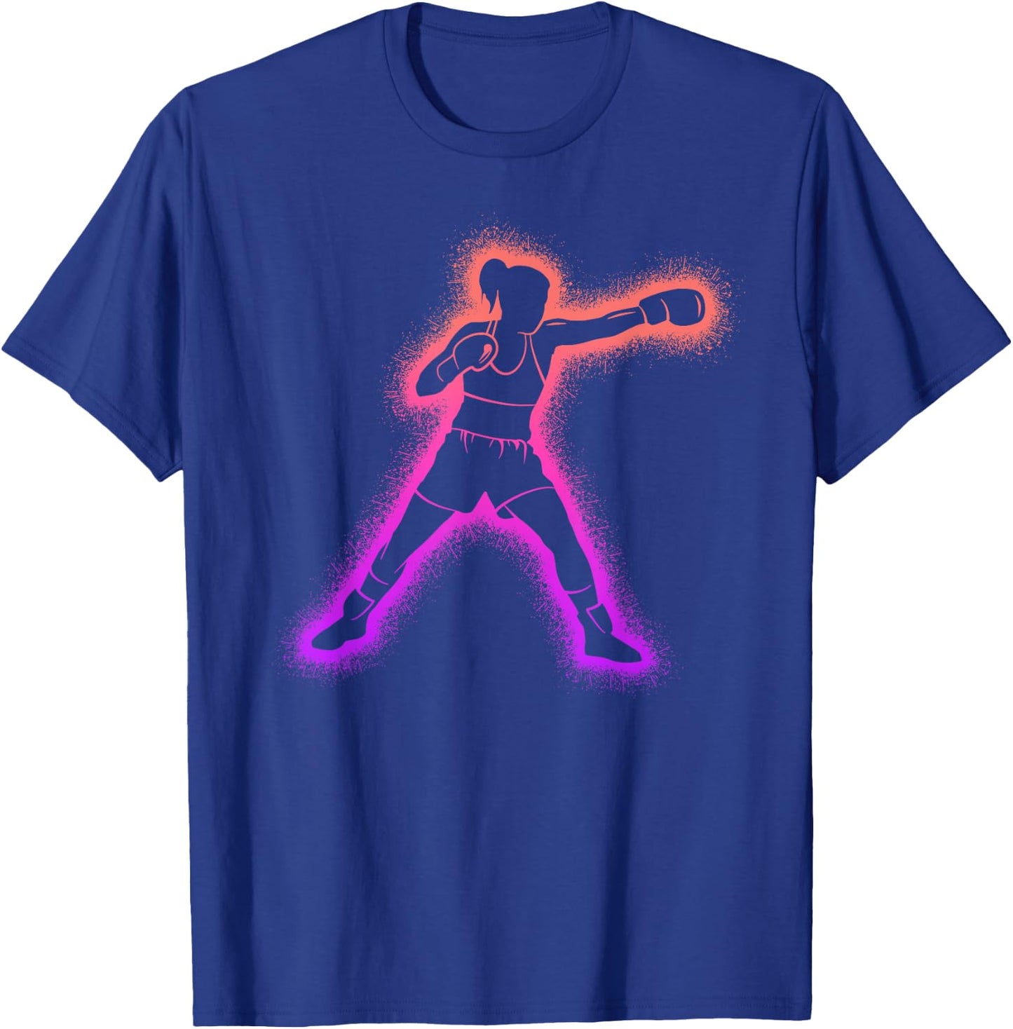 Boxing Athletes Women Kids Boxer Girls T-Shirt - T-Shirt | Royal