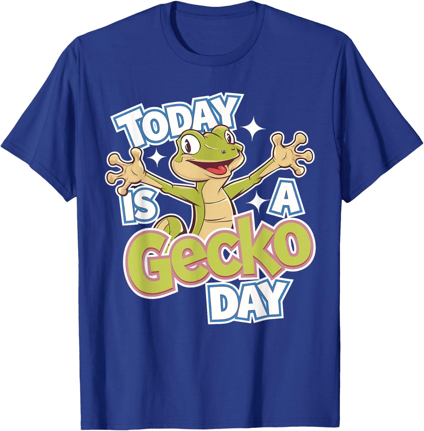 Childrens Today is a Gecko Day Design | Kids Gecko T-Shirt - T-Shirt | Royal