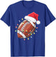 Santa Football for Christmas Football Christmas Boys T-Shirt - T-Shirt | Royal