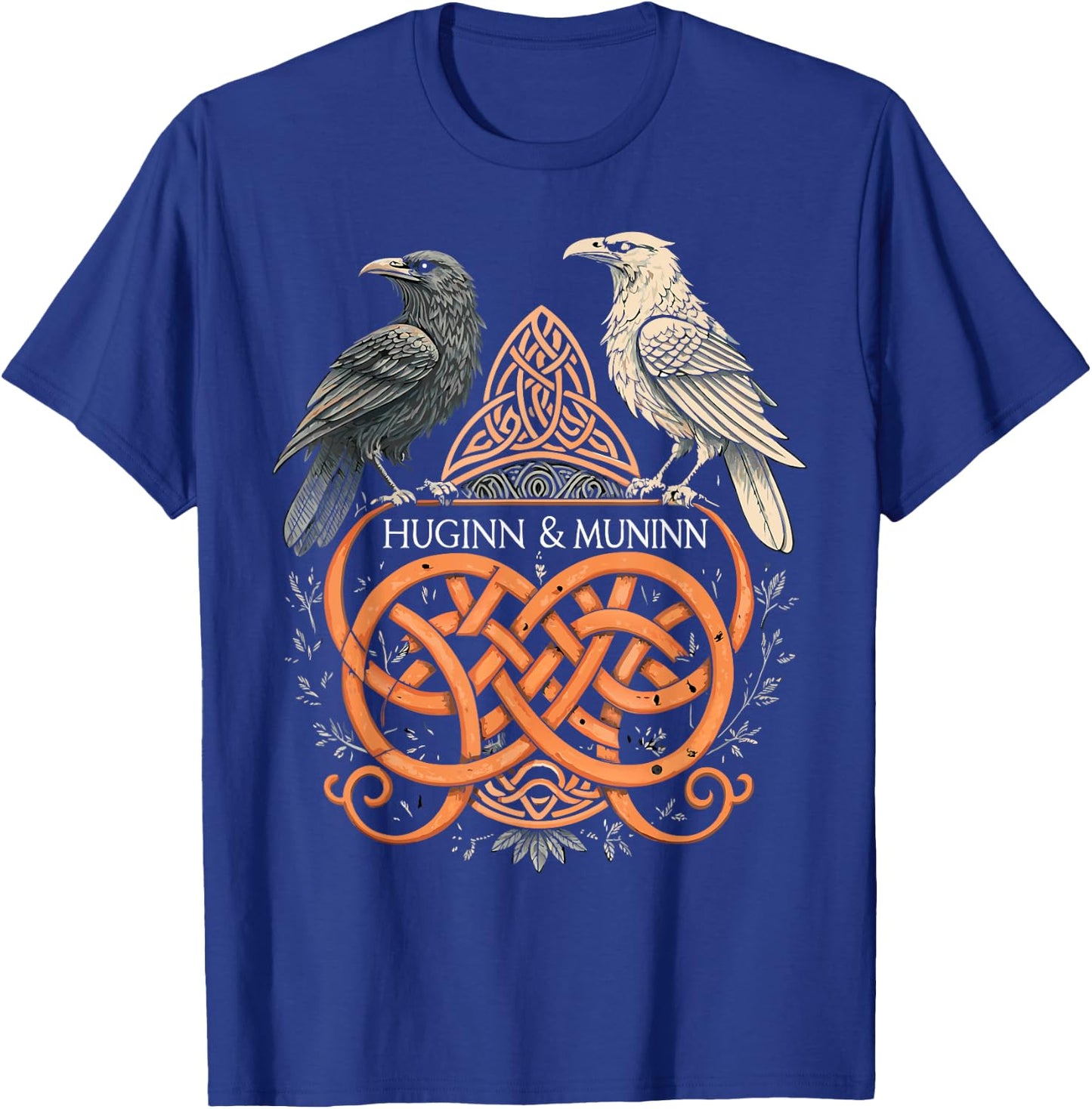 Celtic Knotwork Ravens – Huginn & Muninn Viking T-Shirt - T-Shirt | Royal