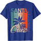 Santa Cruz California surfer skater vintage retro 70s T-Shirt - T-Shirt | Royal