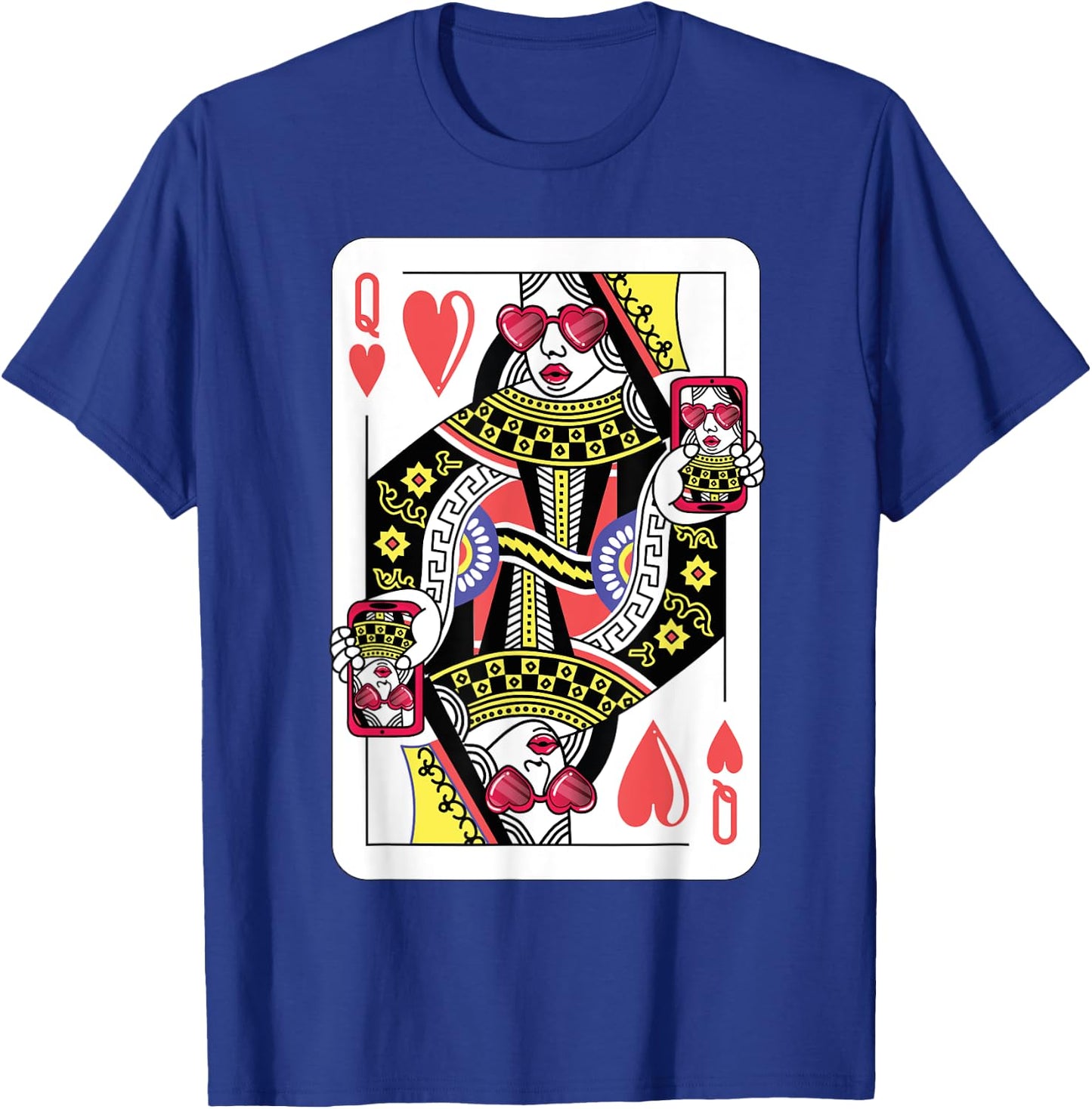 Queen Of Hearts Funny Playing Card Shirt. Poker Costume Gift T-Shirt - T-Shirt | Royal