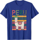 Lovely Peruvian Llama from Peru - Fun Design from Peru T-Shirt - T-Shirt | Royal