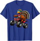 Funny Turkey Thanksgiving ATV 4 Wheeler Kids Men T-Shirt - T-Shirt | Royal