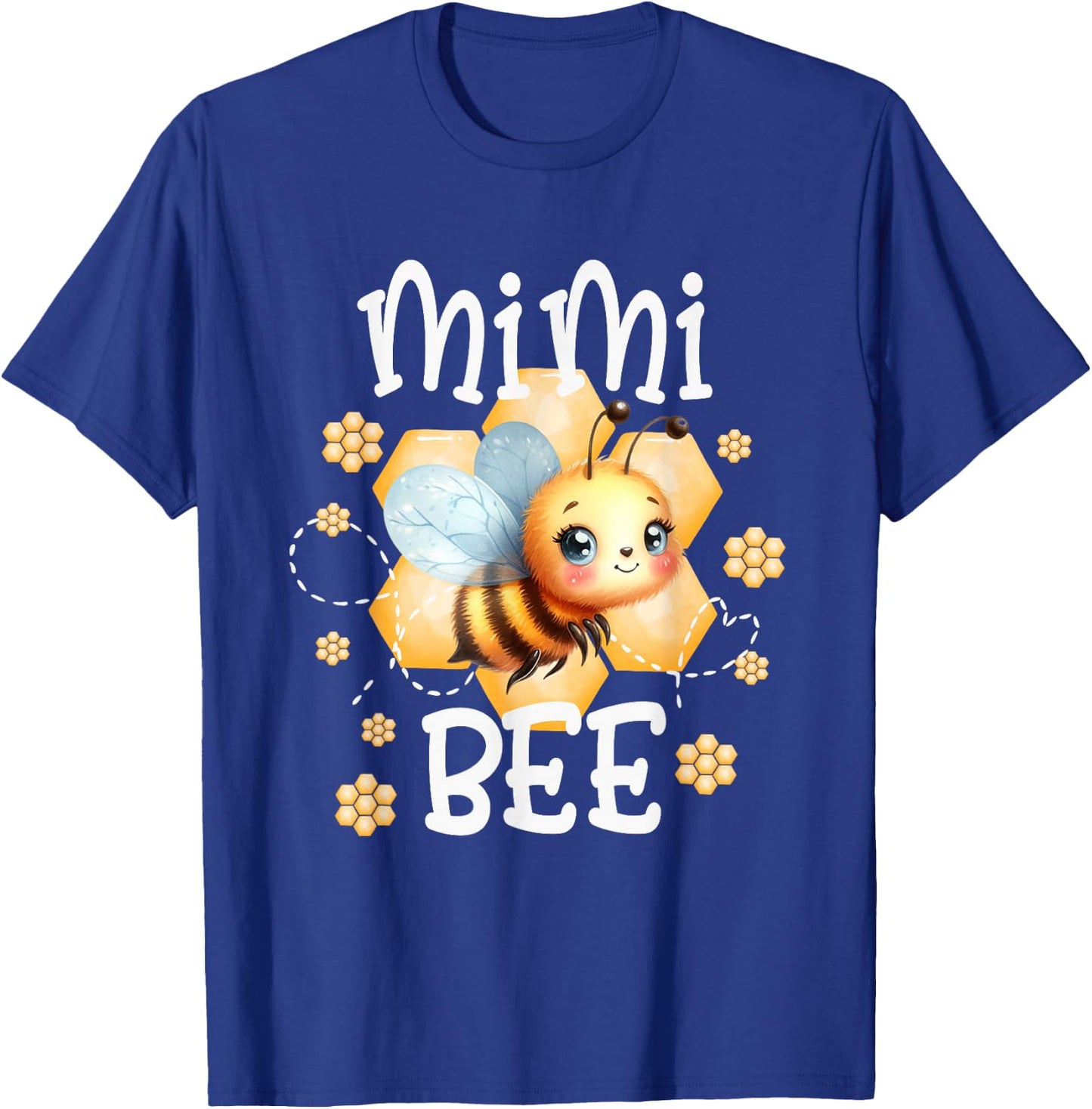 Bee Day Family Matching Birthday Party Shirt Bumblebee Mimi T-Shirt - T-Shirt | Royal