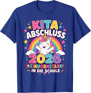 Kita Abgängerin 2026 Einhorn Mädchen T-Shirt - T-Shirt | Royal