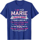 I am Marie I Have 3 Sides - Marie First Name T-Shirt - T-Shirt | Royal