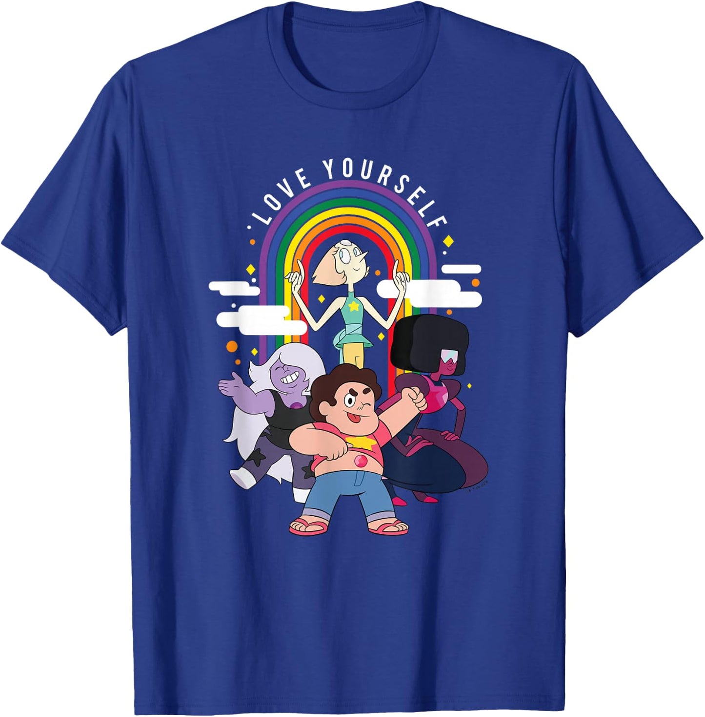 Steven Universe Pride Group Shot Love Yourself T-Shirt - T-Shirt | Royal