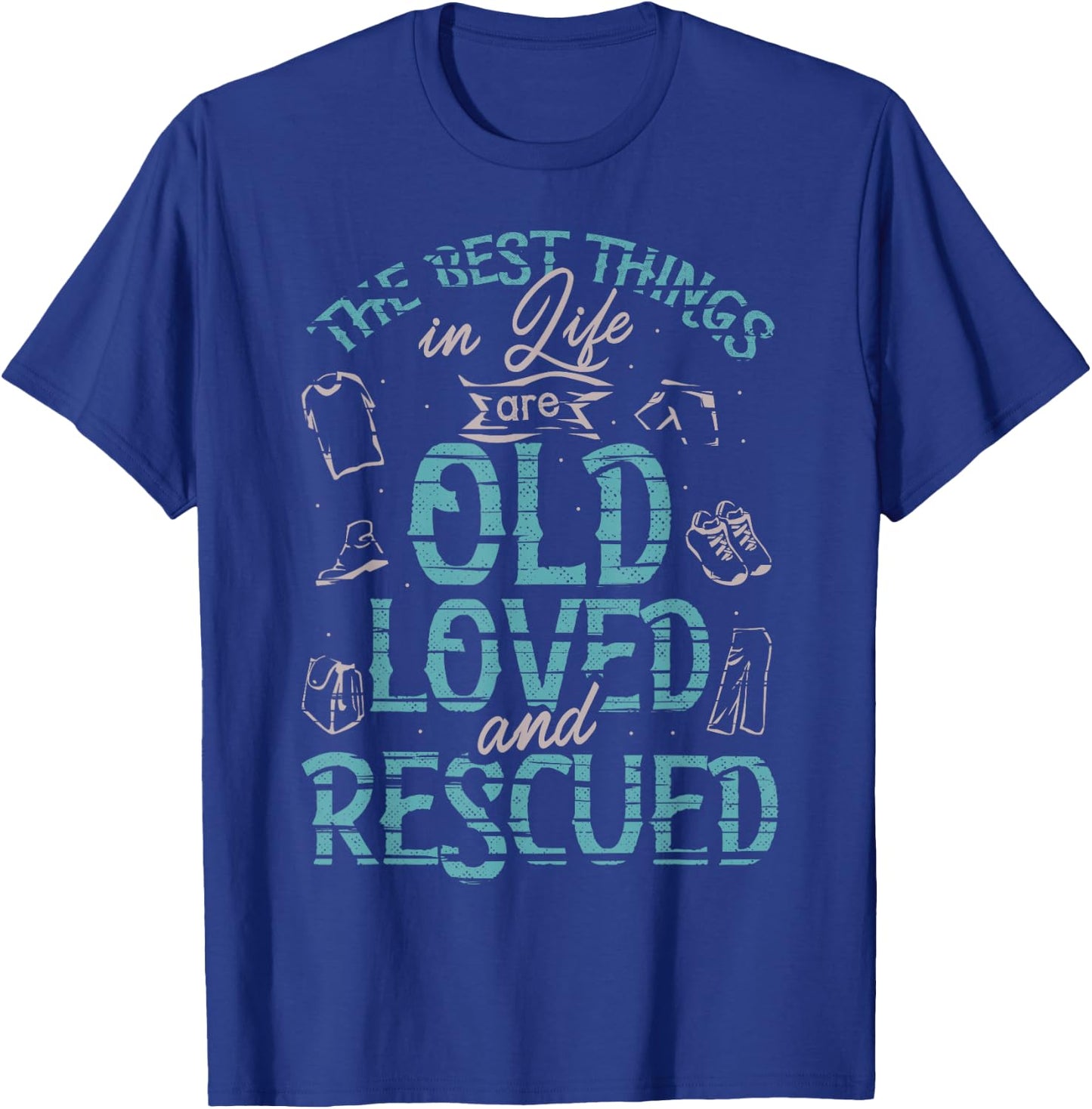 Thrifting Thrift Store Shop The Best Things In Life T-Shirt - T-Shirt | Royal