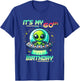 It's My 60th Birthday Alien Theme UFO Space T-Shirt - T-Shirt | Royal
