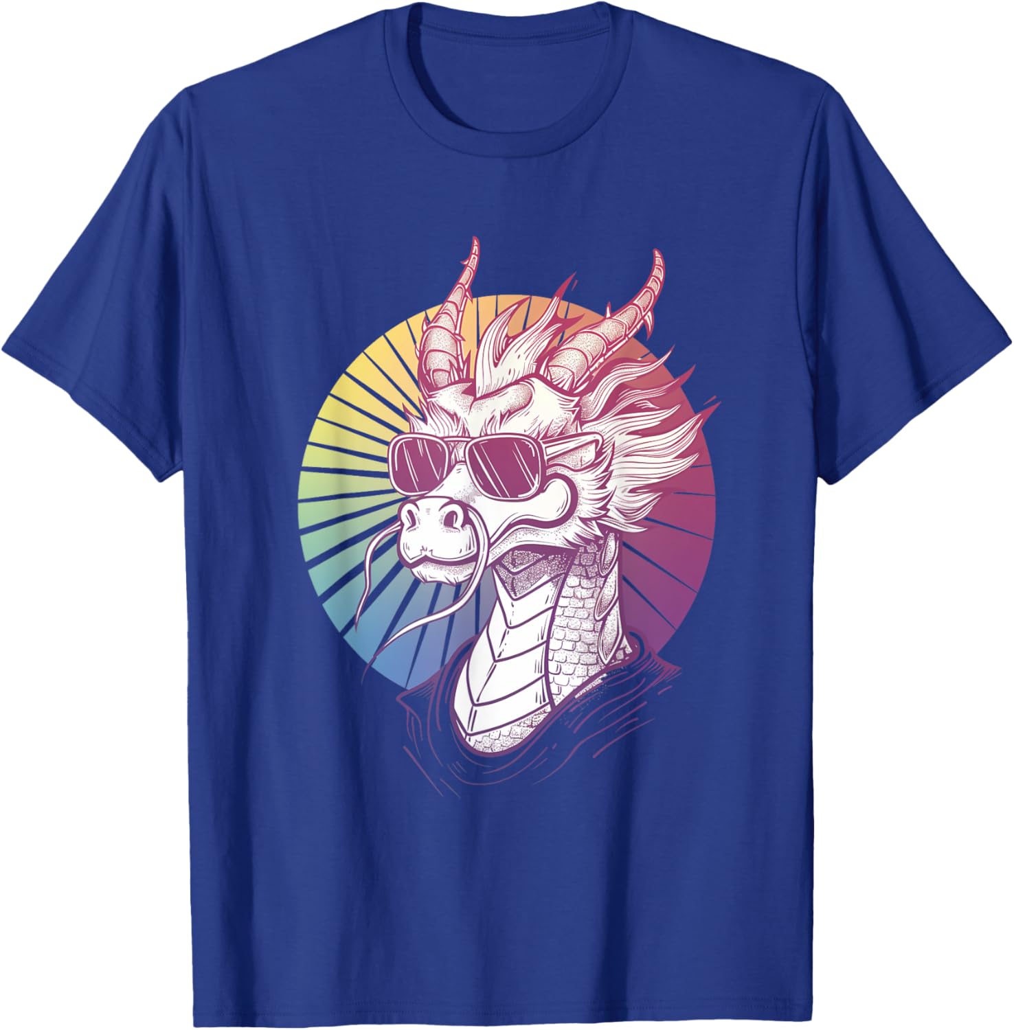 Frost Breath & Hot Shades: Icy Cool Dragon T-Shirt - T-Shirt | Royal