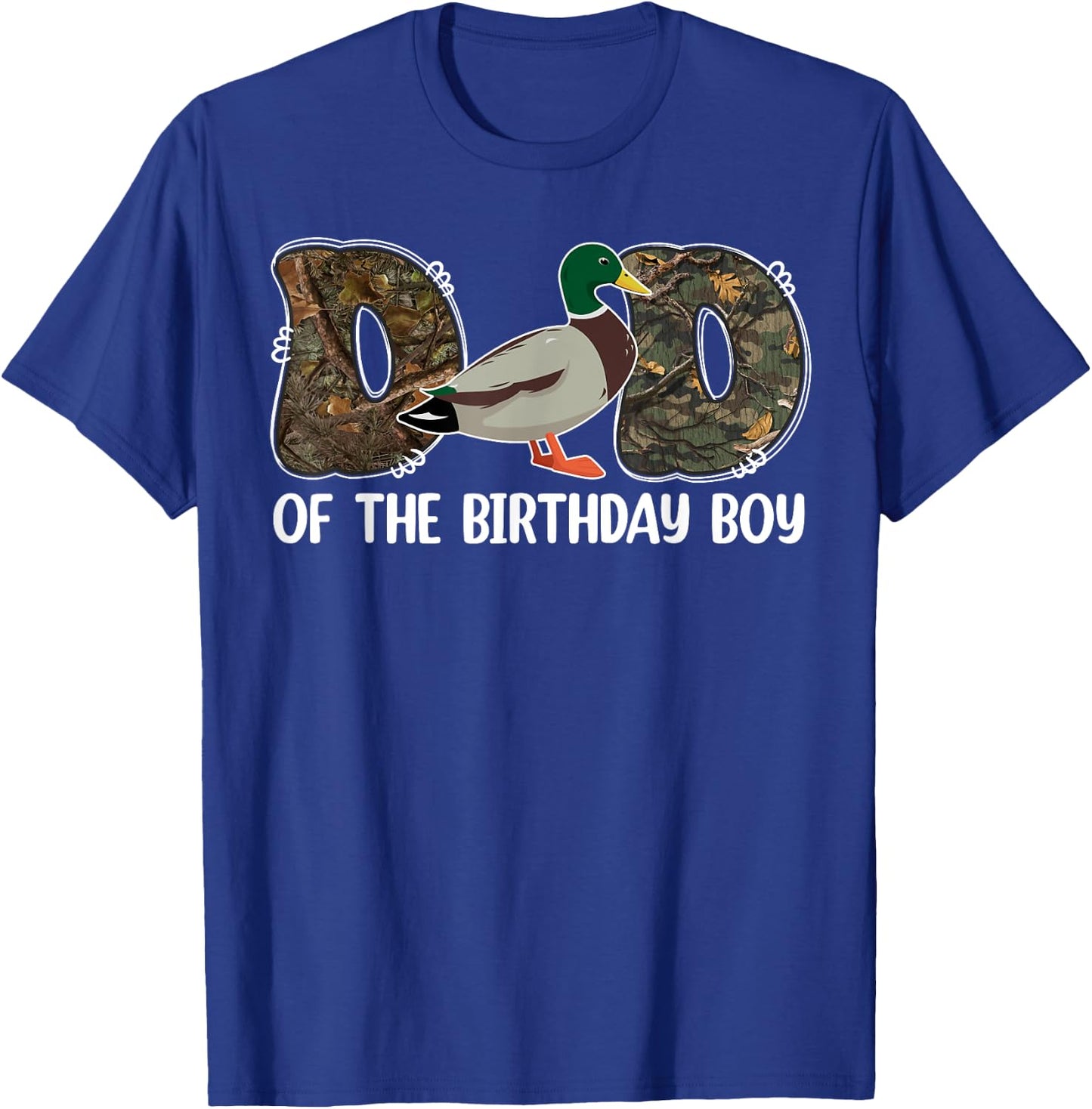 Dad Of The Birthday Boy One Lucky Duck 1st Birthday Family T-Shirt - T-Shirt | Royal