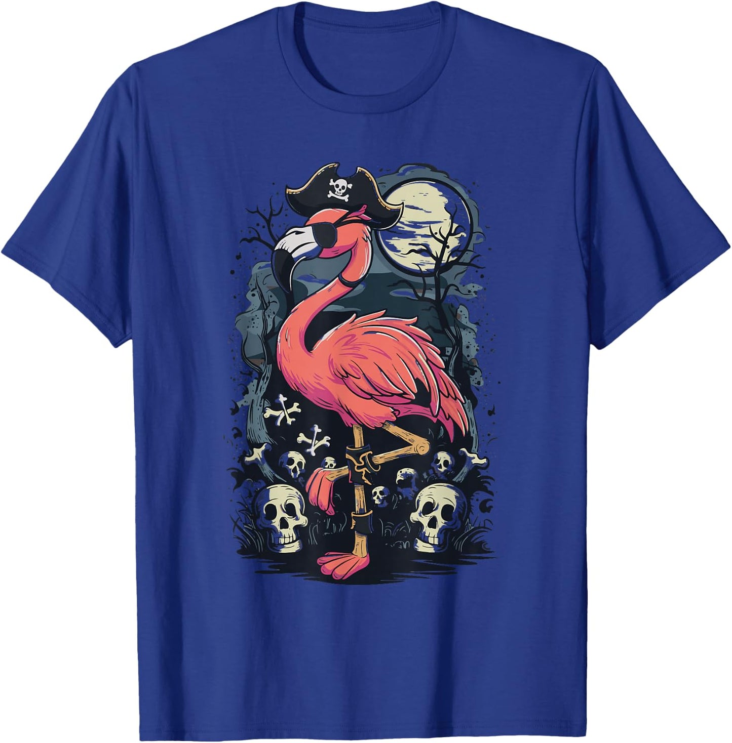 Flamingo Pirate T-Shirt - T-Shirt | Royal