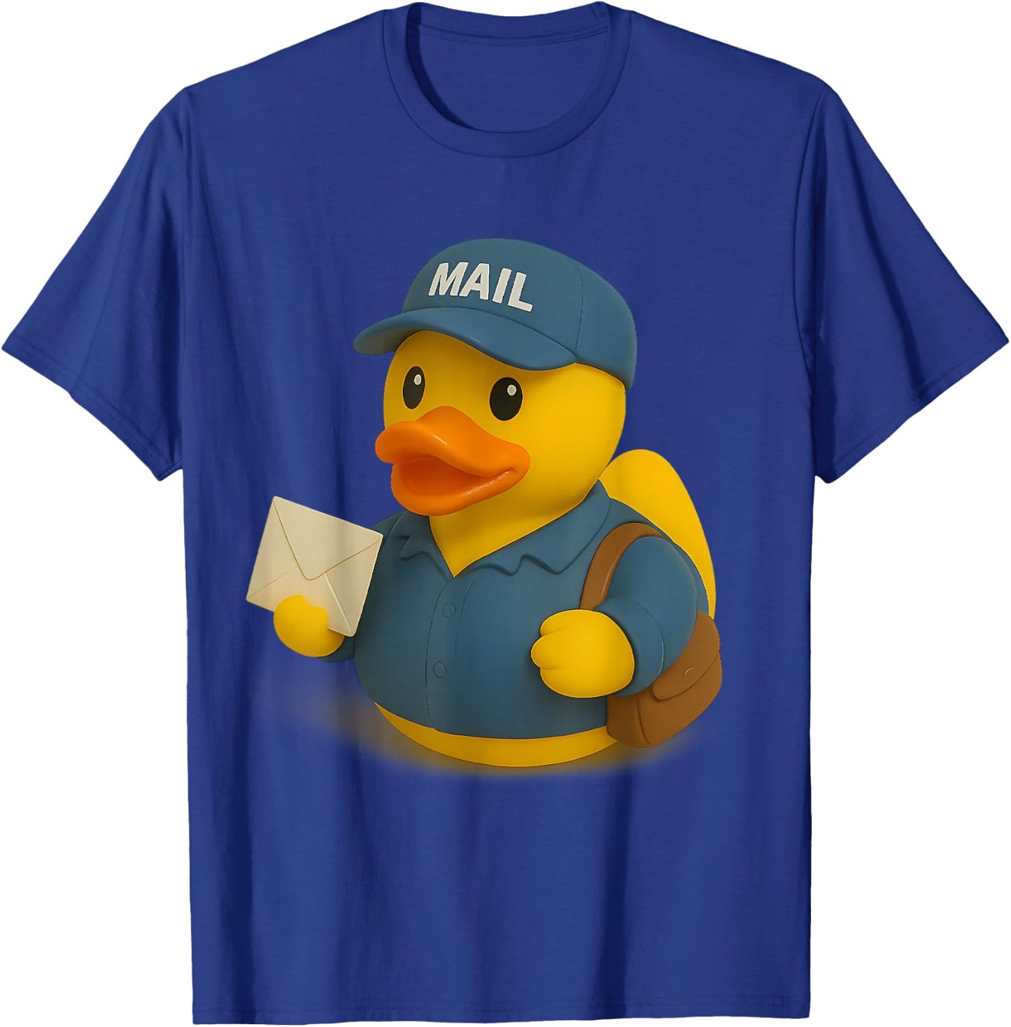 Rubber Duck Mailman Ducky Duckie T-Shirt - T-Shirt | Royal