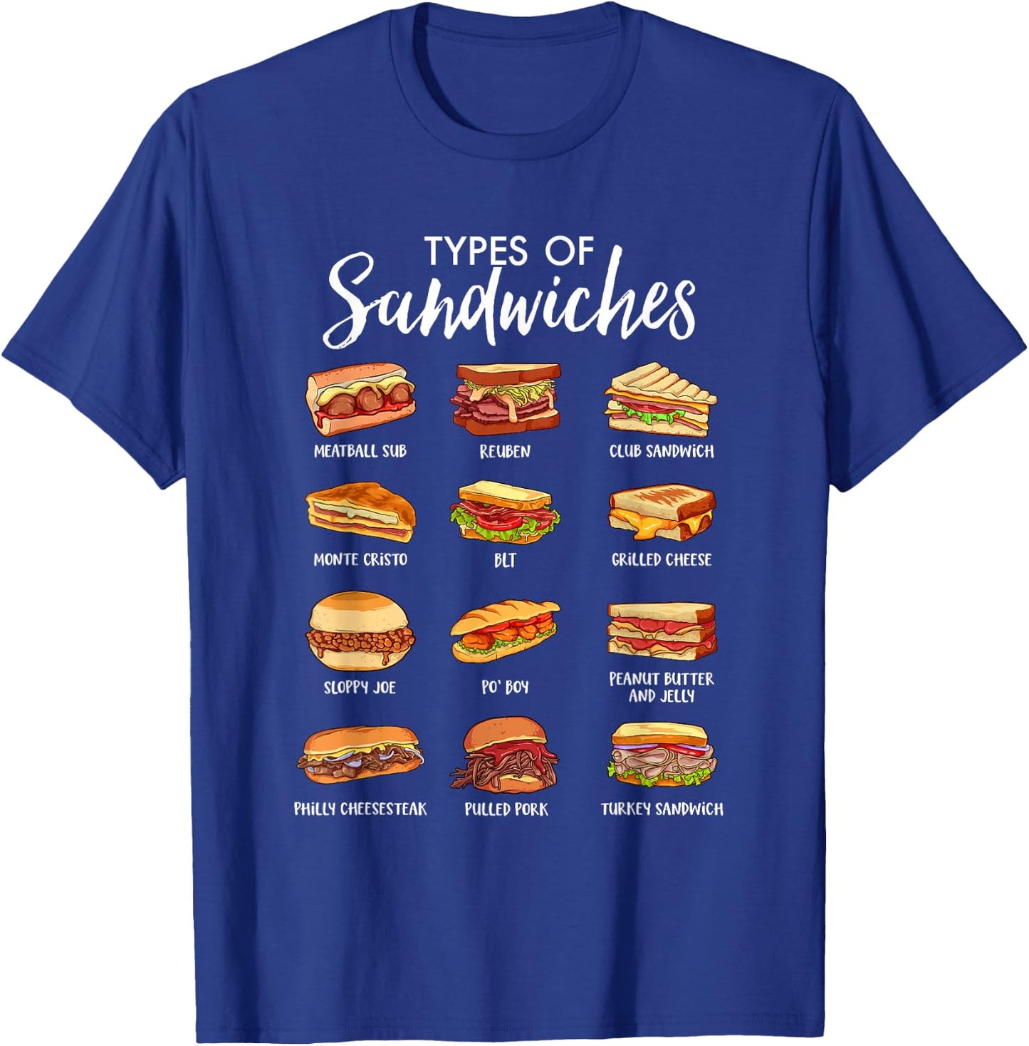 World of Sandwiches T-Shirt - T-Shirt | Royal