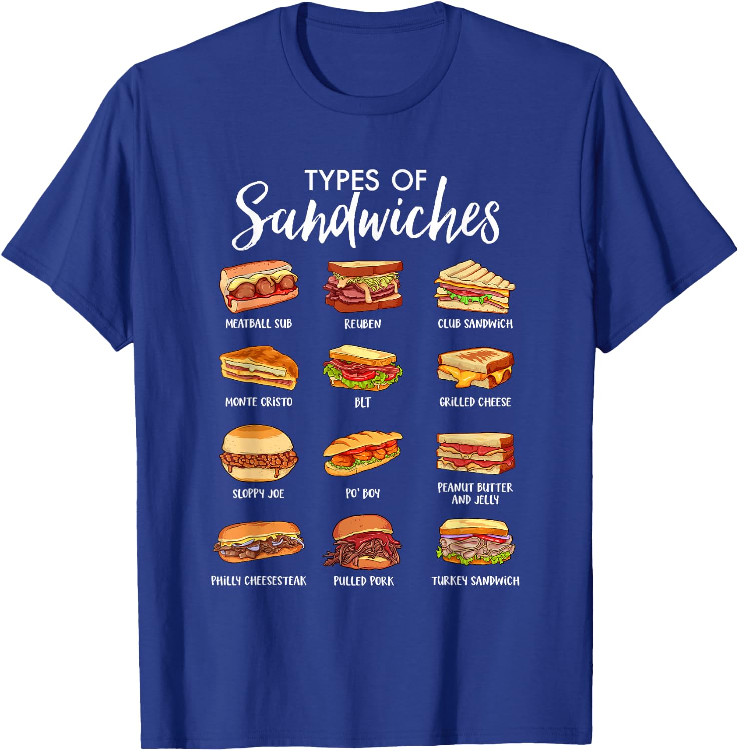 World of Sandwiches T-Shirt - T-Shirt | Royal