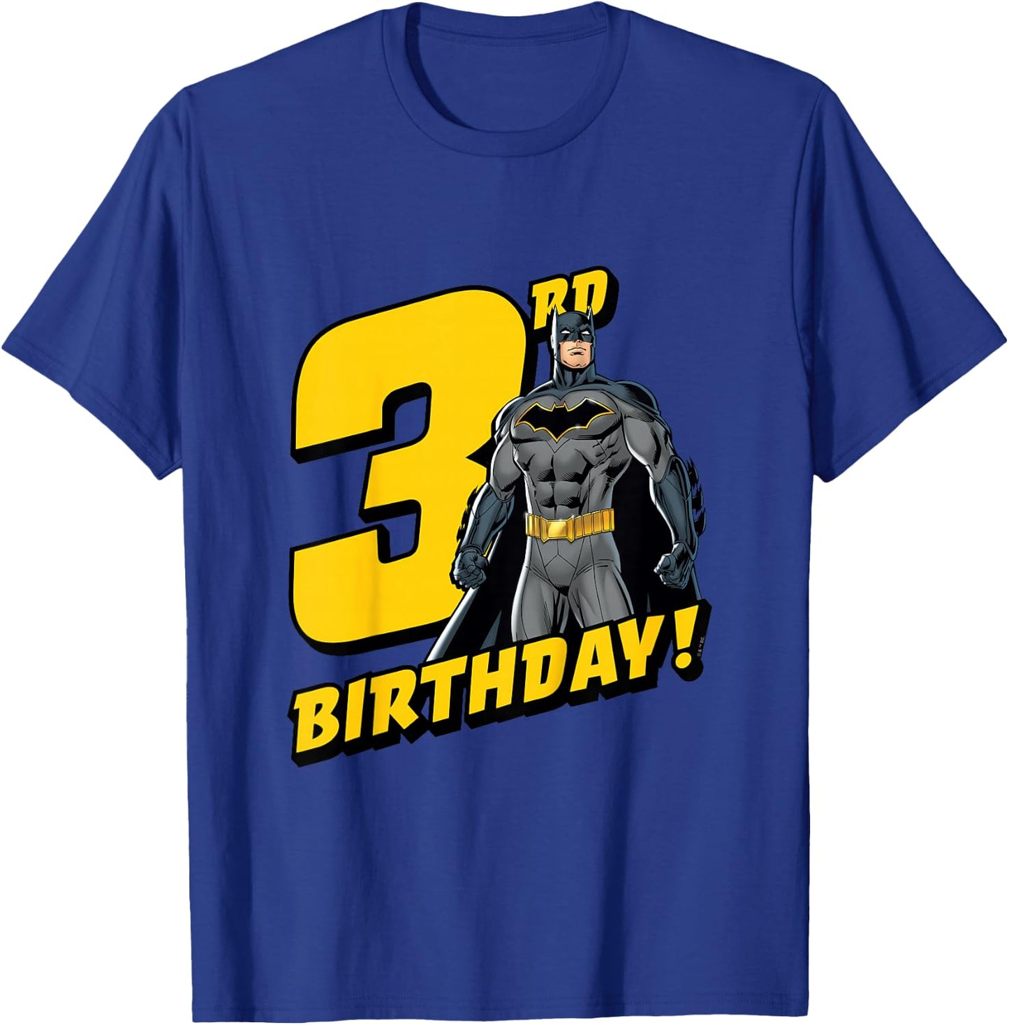 Kids Batman 3rd Birthday T-Shirt - T-Shirt | Royal