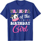 Grandpa Of The Birthday Girl Family Matching Shirt Farm Cow T-Shirt - T-Shirt | Royal