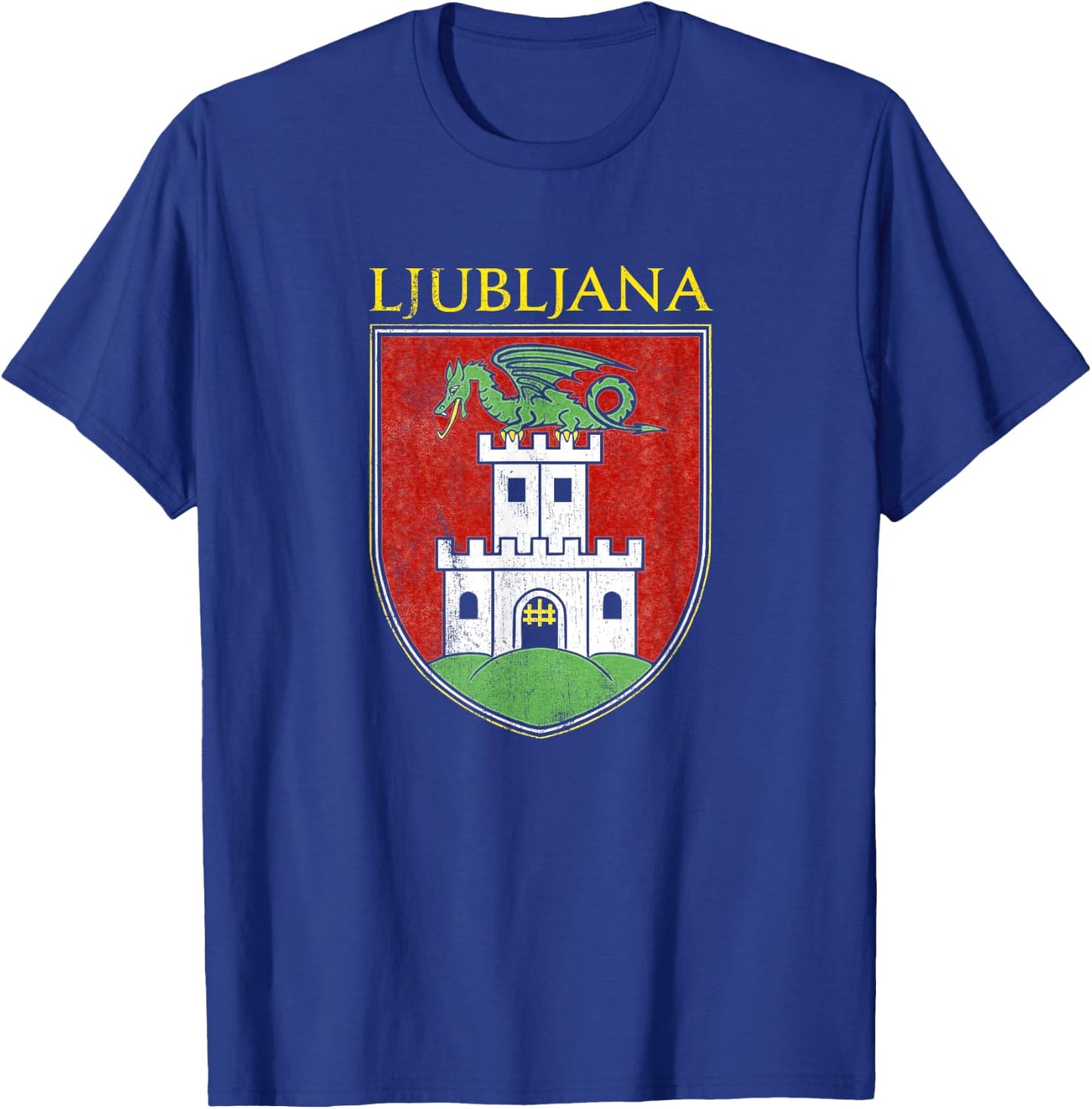Ljubljana Souvenir Slovenian Slovenia Coat of Arms T-Shirt - T-Shirt | Royal
