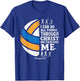Christian Volleyball I Can Do All Things Religious Faith T-Shirt - T-Shirt | Royal