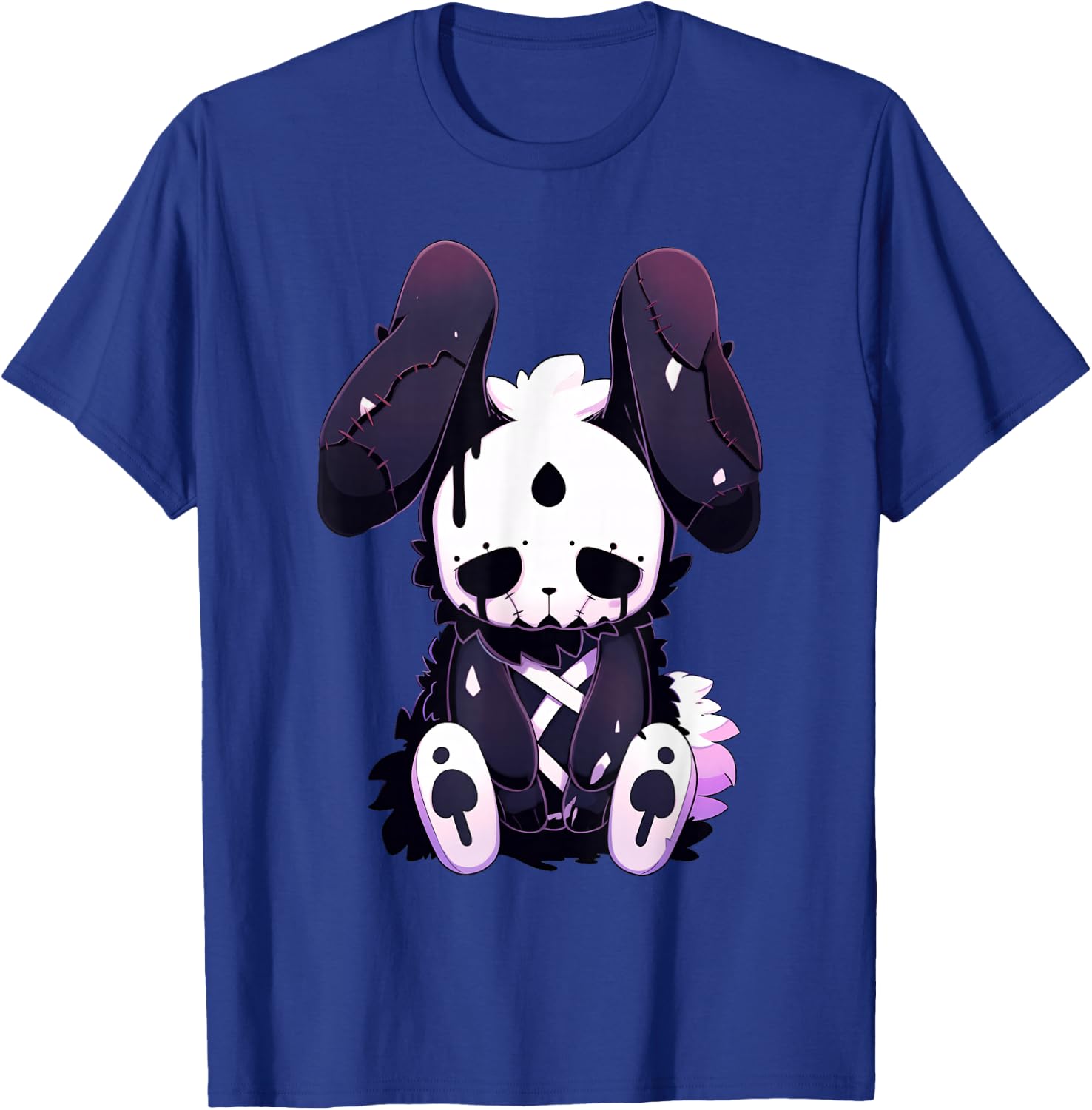 Goth Bunny E-Girl Cute Kawaii Rabbit Gothic Outfit Grunge T-Shirt - T-Shirt | Royal