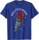 Run Little Mouse Skeleton Hand Rose T-Shirt - T-Shirt | Royal