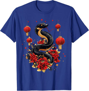 Year Of The Snake Zodiac Lunar Chinese New Year 2026 T-Shirt - T-Shirt | Royal