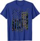 Triumph United States Distressed Camo US Flag , black T-Shirt - T-Shirt | Royal