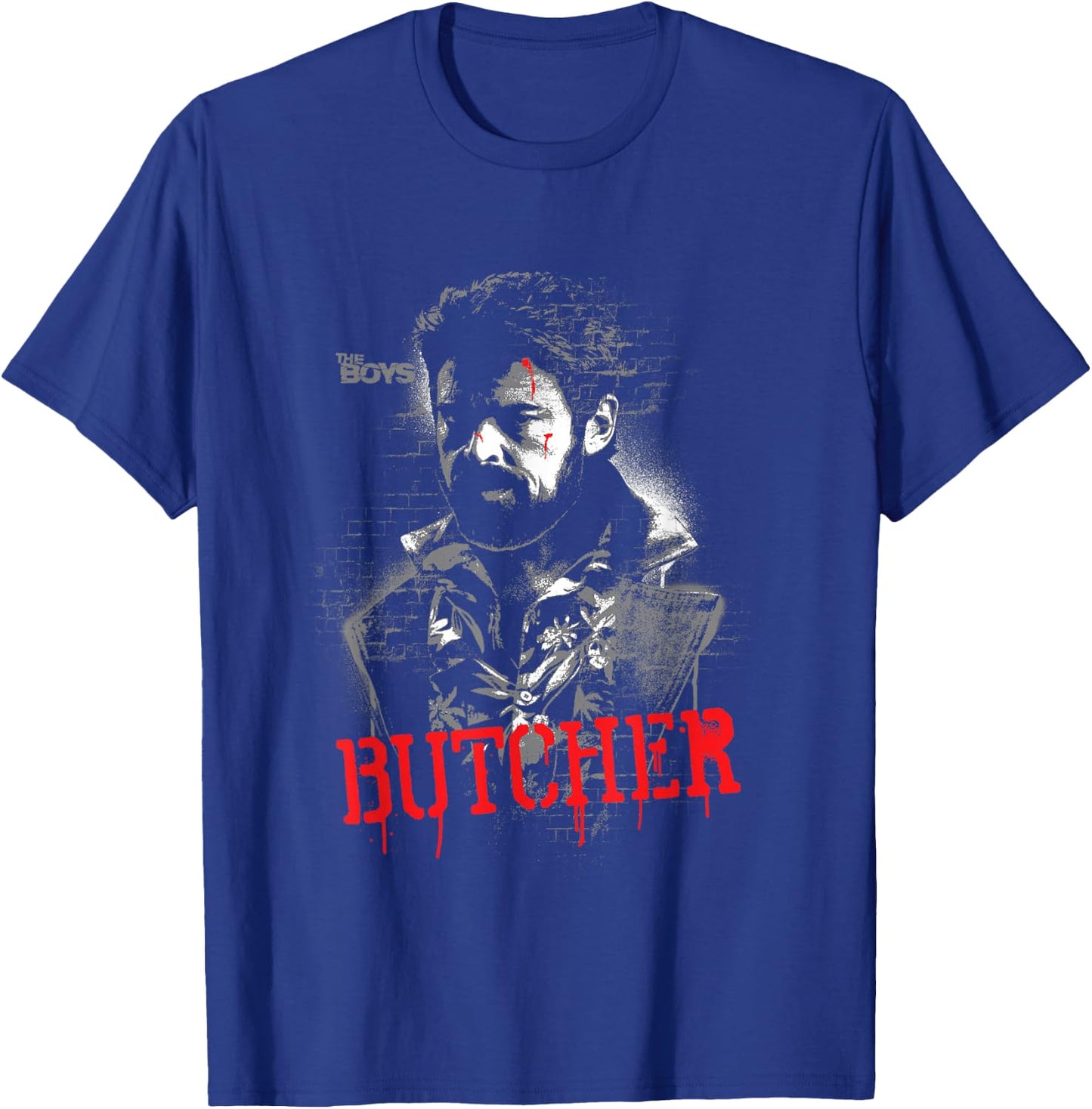 The Boys Butcher Graffiti Pose Superhero TV Show T-Shirt - T-Shirt | Royal