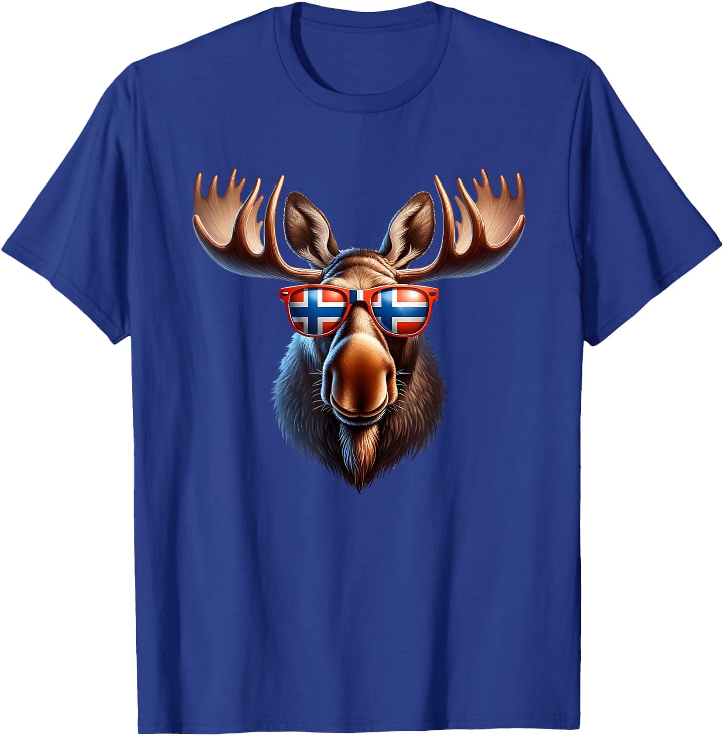 Norwegen-Elch, lustiges Touristen-Reise-Souvenir T-Shirt - T-Shirt | Royal