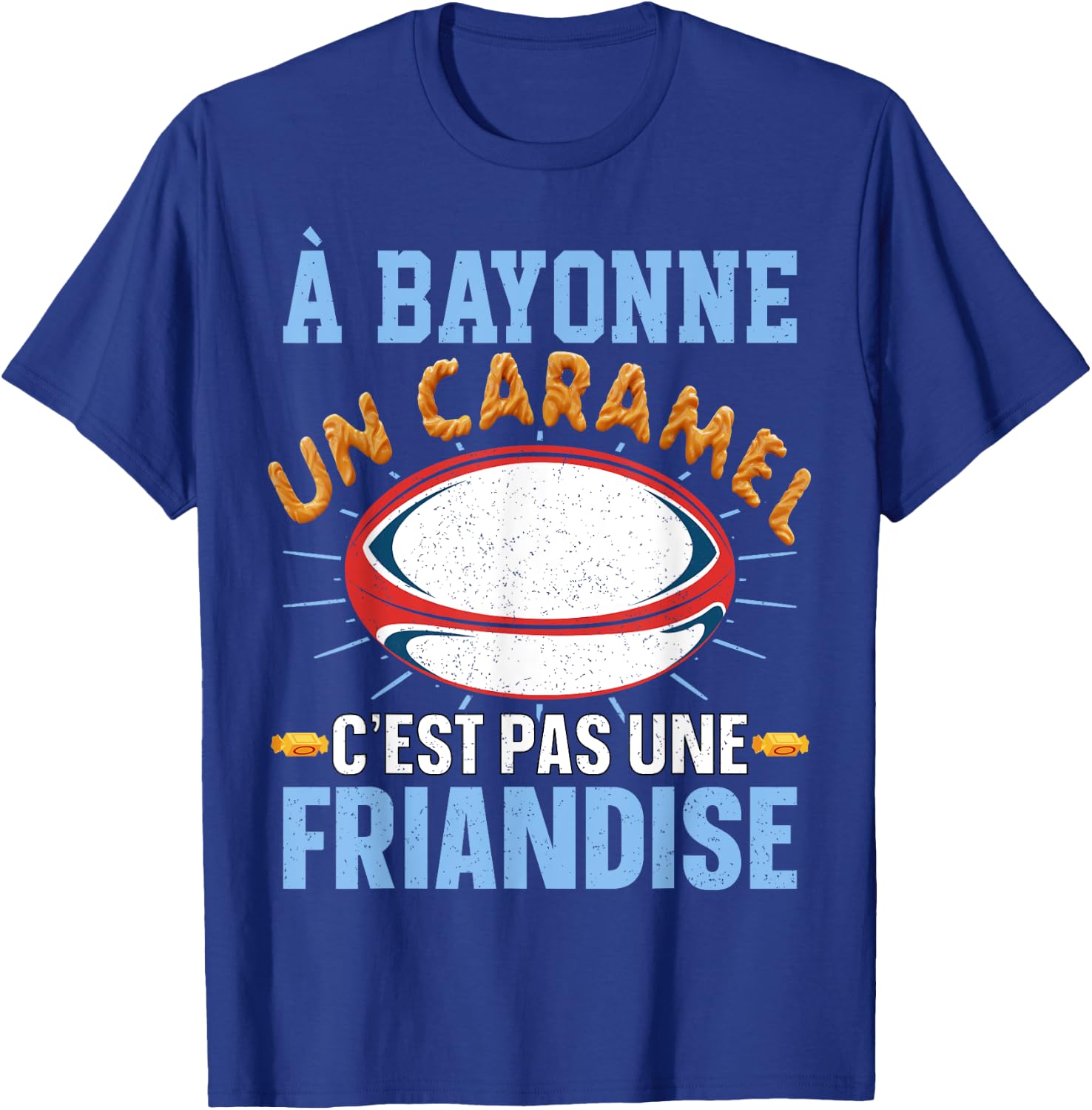 Bayonne Rugby Supporter for Bayonnais fan of Humour Rugby , Black, S T-Shirt - T-Shirt | Royal