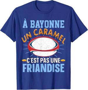 Bayonne Rugby Supporter for Bayonnais fan of Humour Rugby , Black, S T-Shirt - T-Shirt | Royal