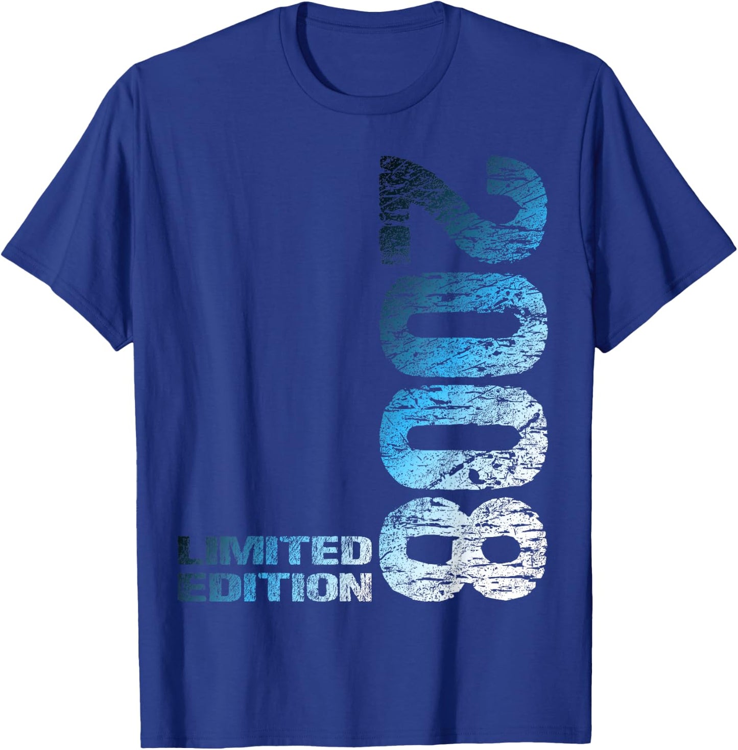 15th Birthday 2008 Limited Edition Boy Girl , black T-Shirt - T-Shirt | Royal