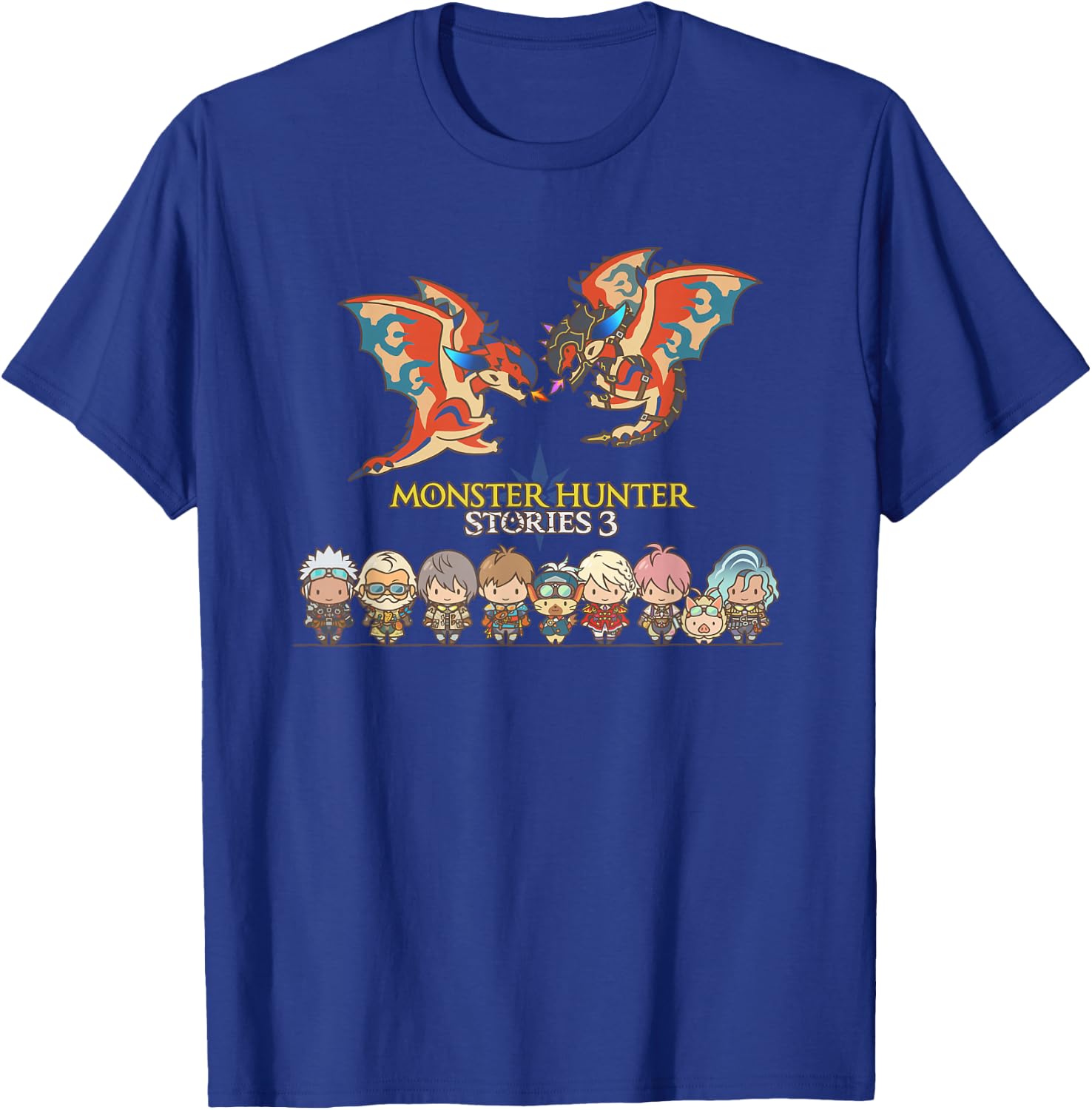 Monster Hunter Stories 3 Chibi Art FP T-Shirt - T-Shirt | Royal