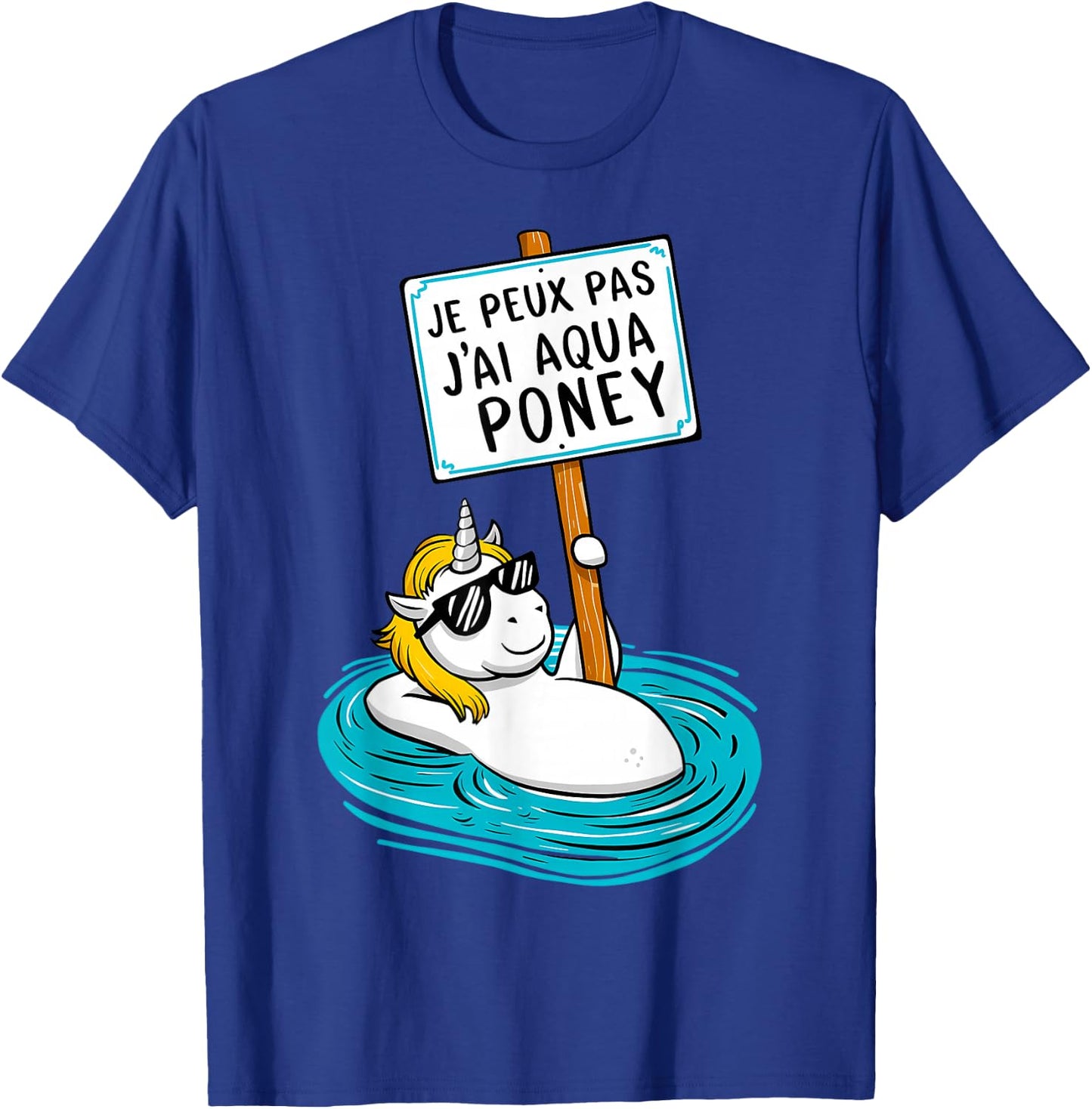 I Can't Have Aqua Pony , Black, S T-Shirt - T-Shirt | Royal