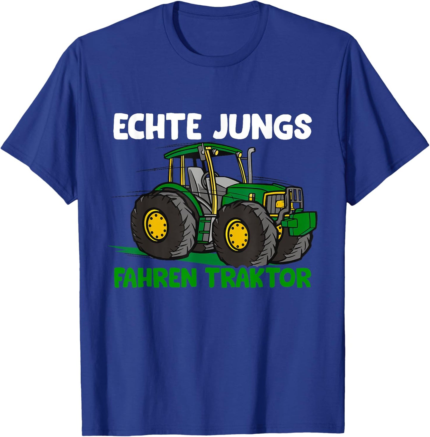 Children's with German Text "Echte Jungs fahren" ("Echte Boys"), black, s T-Shirt - T-Shirt | Royal