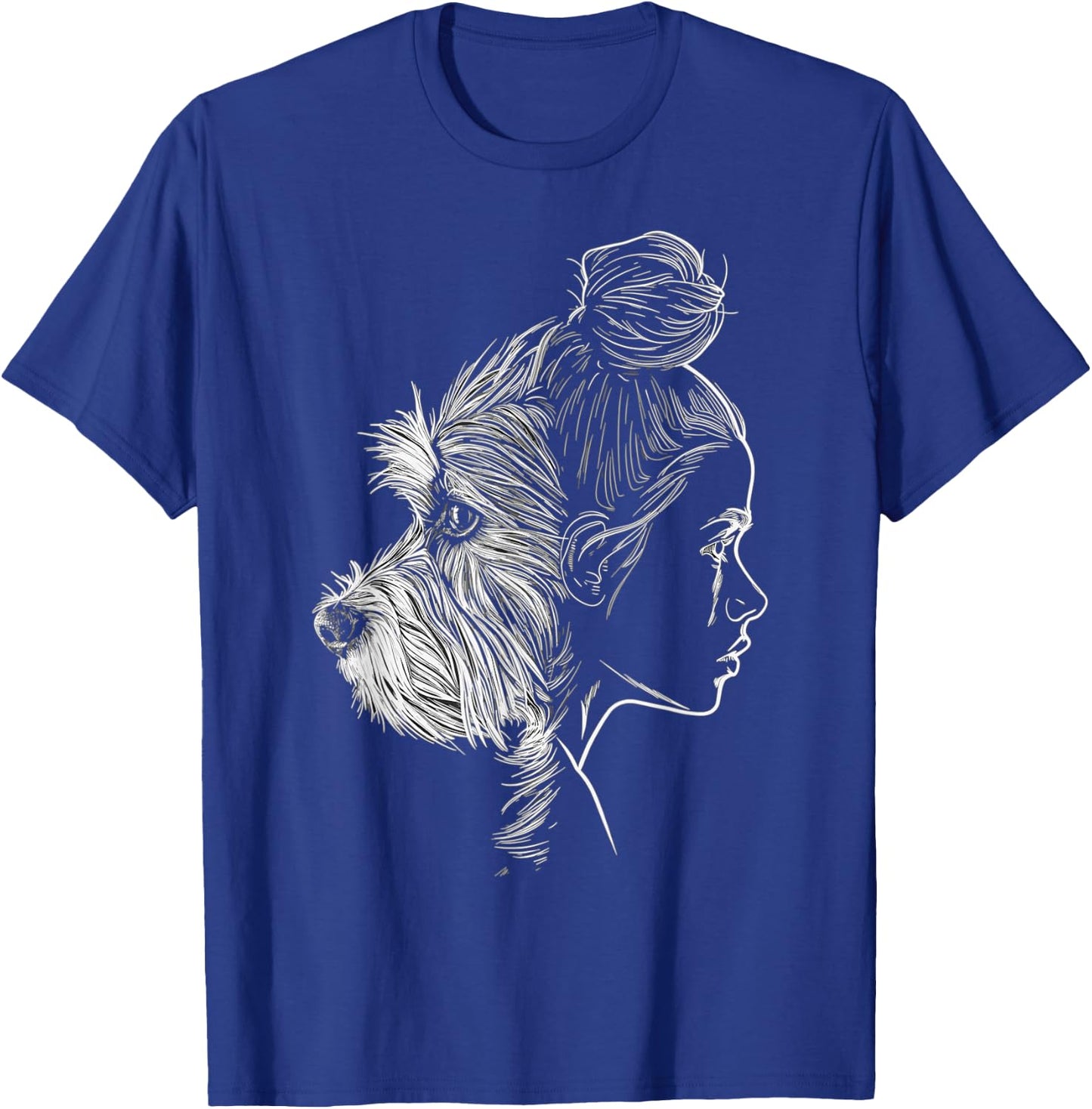 Schnauzer Mom Dog Art Schnauzer Lover Mother's Day T-Shirt - T-Shirt | Royal