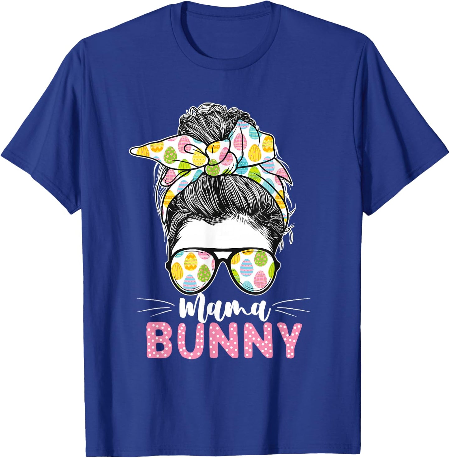 Mama Bunny - Leopard Sunglasses Easter Sunday Bunny T-Shirt - T-Shirt | Royal