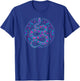 Colorful Floral Snake Flowers Feminine Women Girls Kids T-Shirt - T-Shirt | Royal