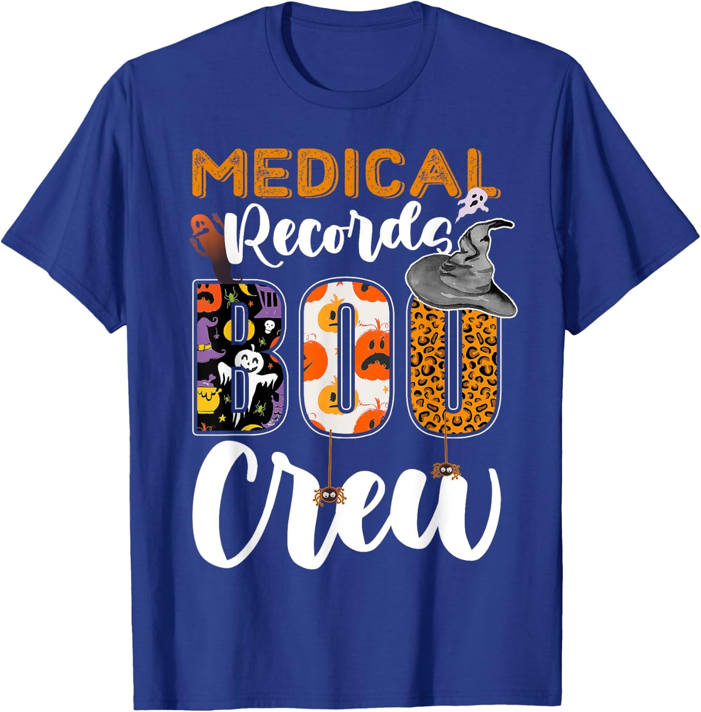 Medical Records Boo Crew Halloween Matching MRT T-Shirt - T-Shirt | Royal