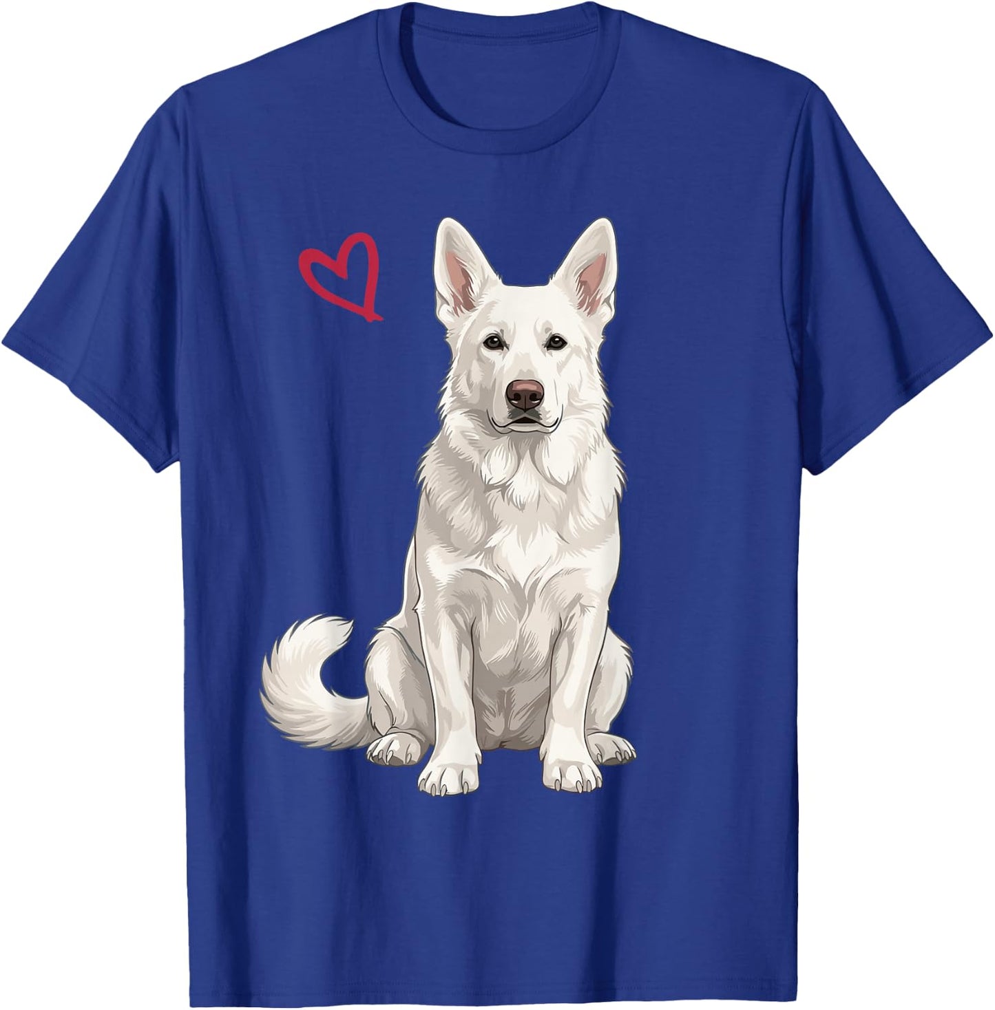 White German Shepherd T-Shirt - T-Shirt | Royal