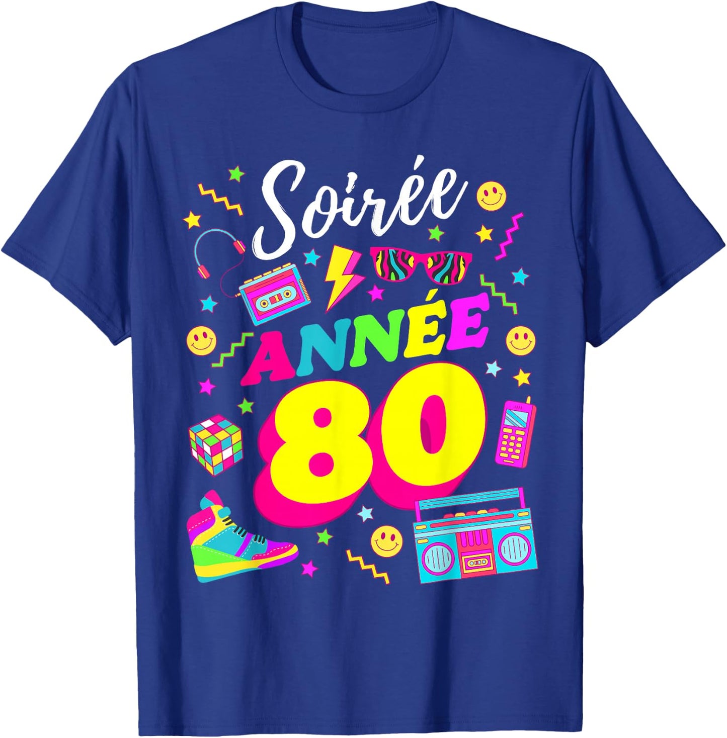 Party 80s Birthday Party 80s Retro Style T-Shirt - T-Shirt | Royal