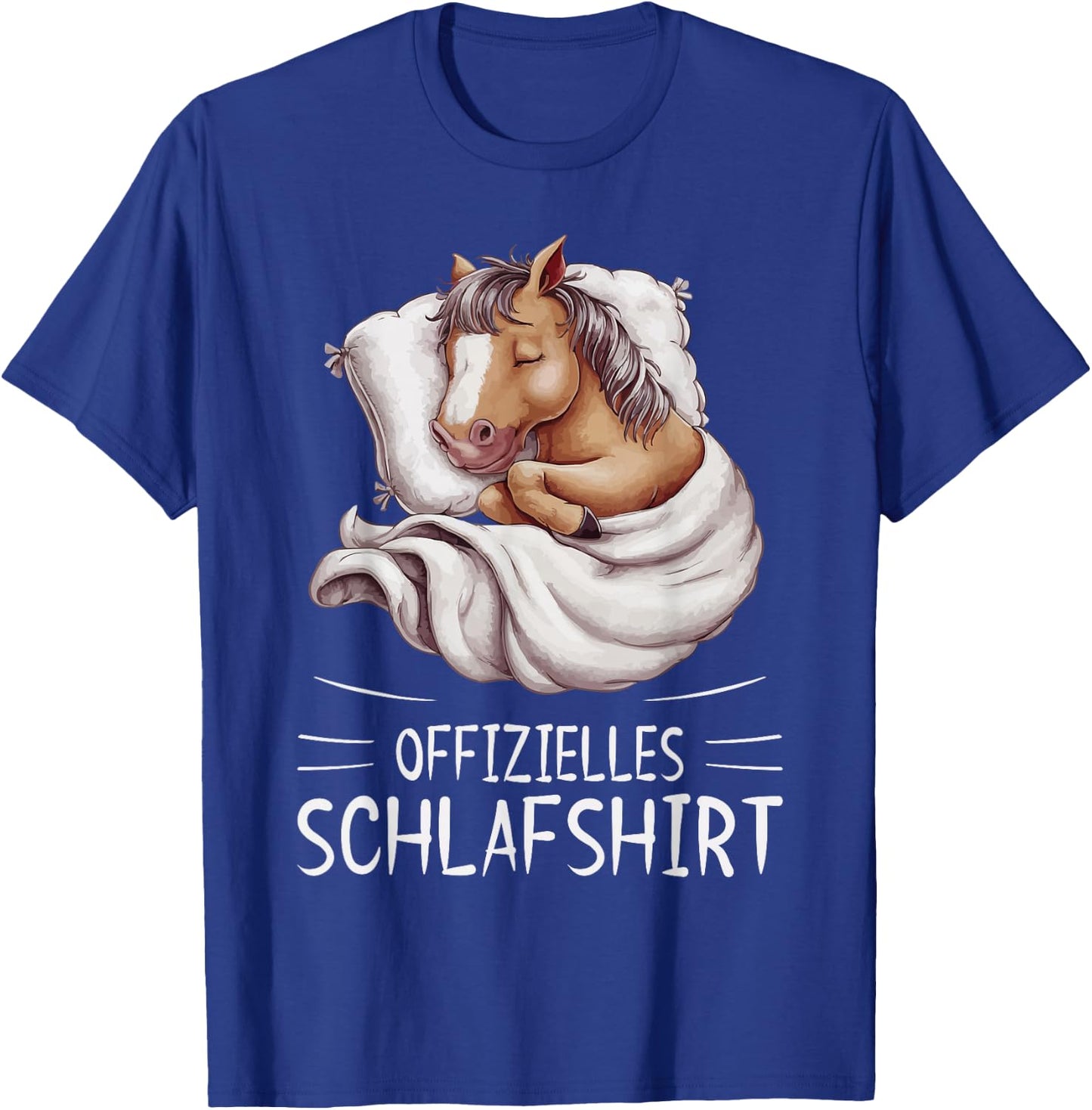 Official Sleep Shirt Horse Pyjamas , black T-Shirt - T-Shirt | Royal