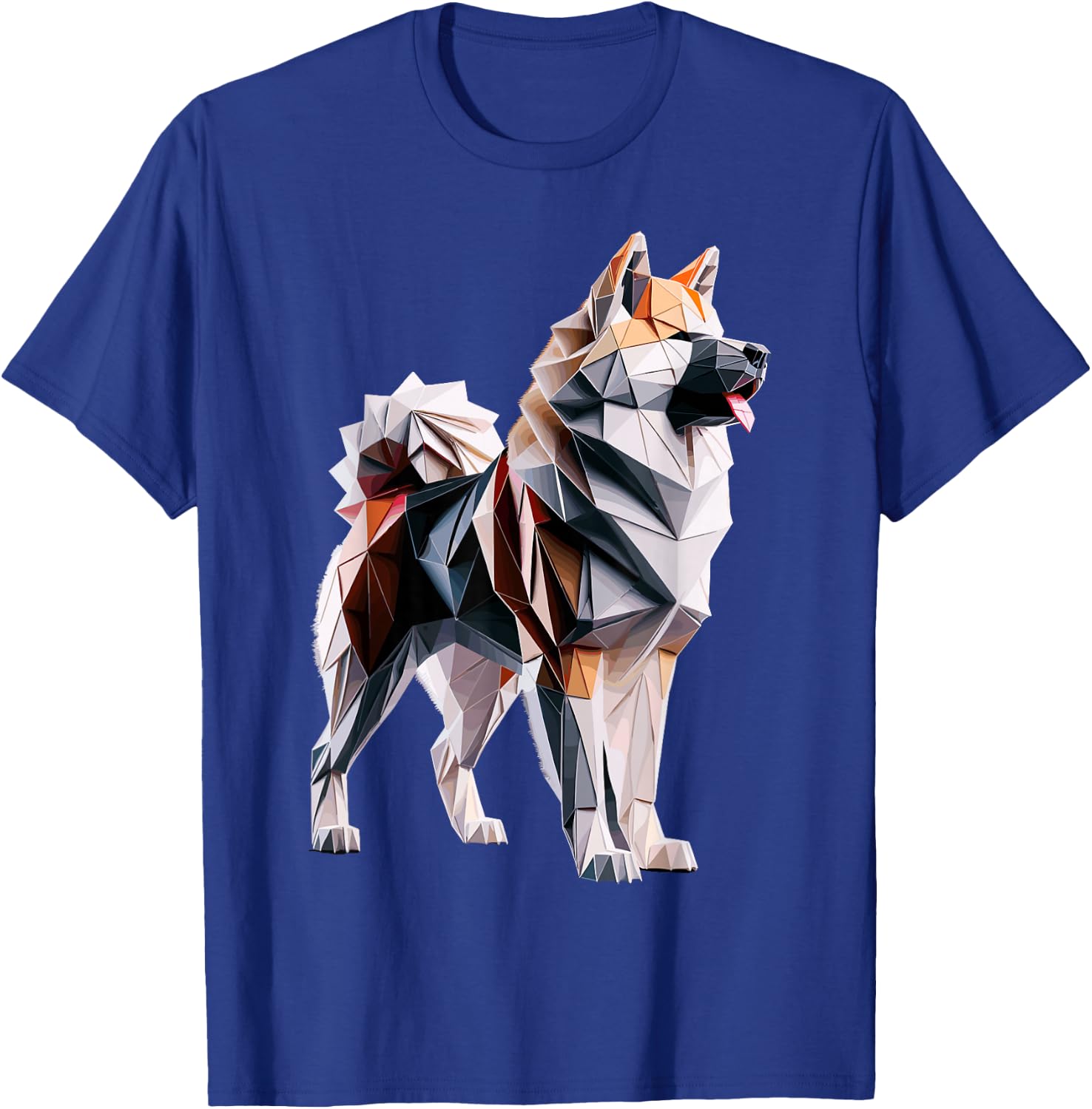 Origami Art Japanese Akita Inu T-Shirt - T-Shirt | Royal